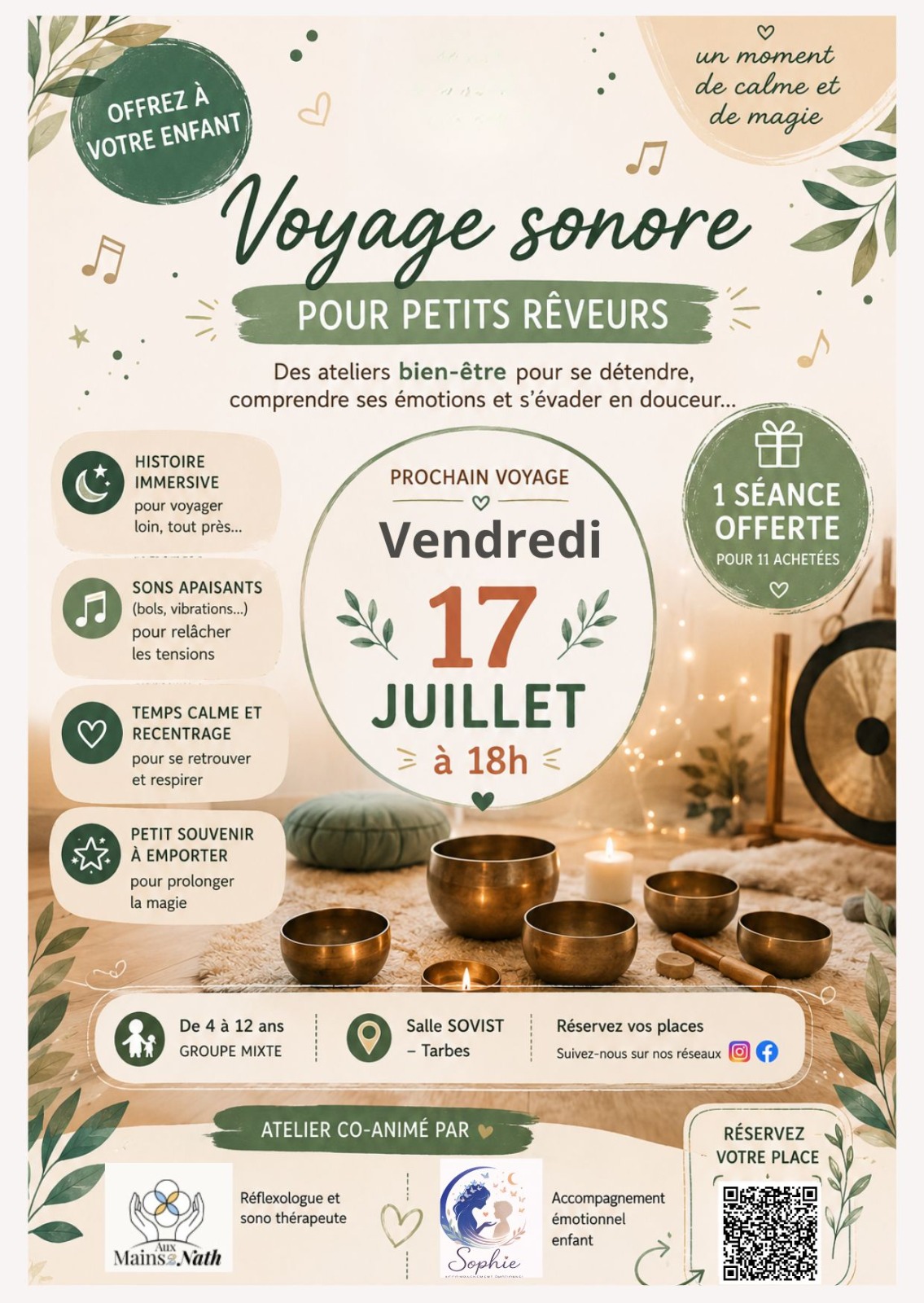 VOYAGE SONORE 17 JUILLET AUX MAINS 2 NATH ENFANTS SOVIST TARBES