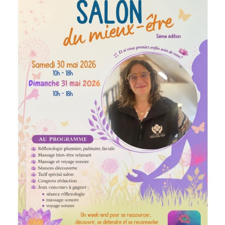 SALON DU MIEUX ETRE AUX MAINS2NATH NATHALIE BURKY REFLEXOLOGUE SONOTHERAPEUTE MASSAGES AMMA ASSIS TARBES HAUTES PYRENEES CASTELAU RIVIERE BASSE